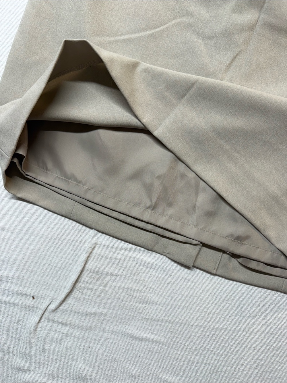 Calvin Klein Light Taupe Pencil Skirt - Picture 3 of 11
